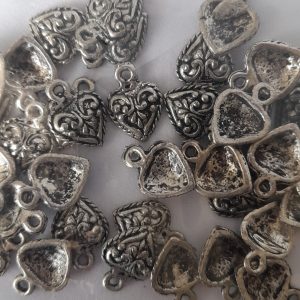 Metal Charm Pack - Small Heart - 39pcs