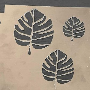 Monstera Leaf Stencil